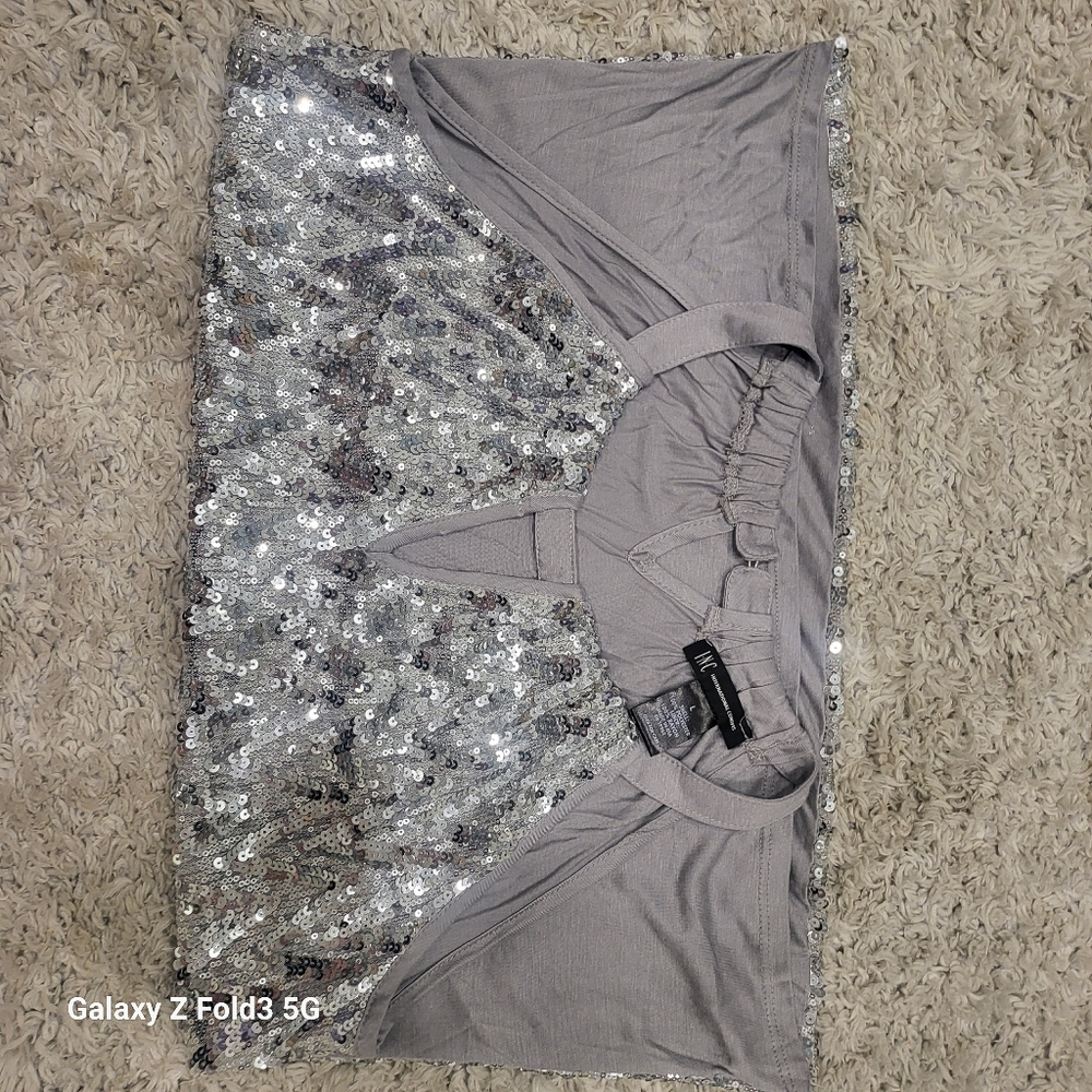 INC sequin tank
